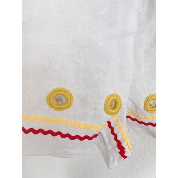 Tularosa Ringle linen Romper In Ivory - Picture 7 of 10